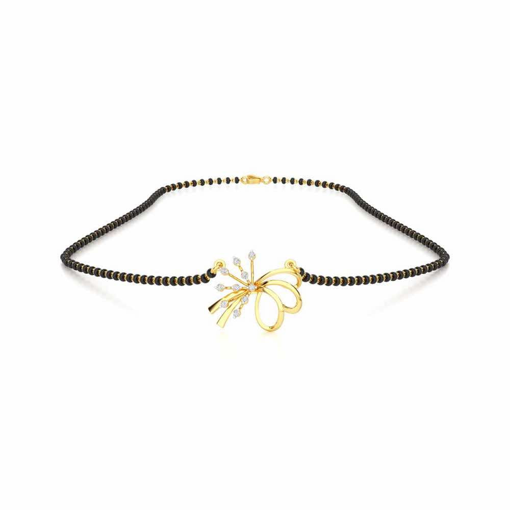 Kanya Ratna Silver Mangalsutra - Yellow Gold - Image 3