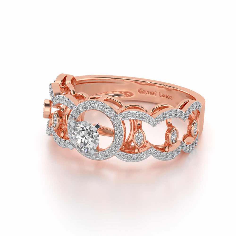 Kavya Solitaire Ring - Rose Gold - Image 2