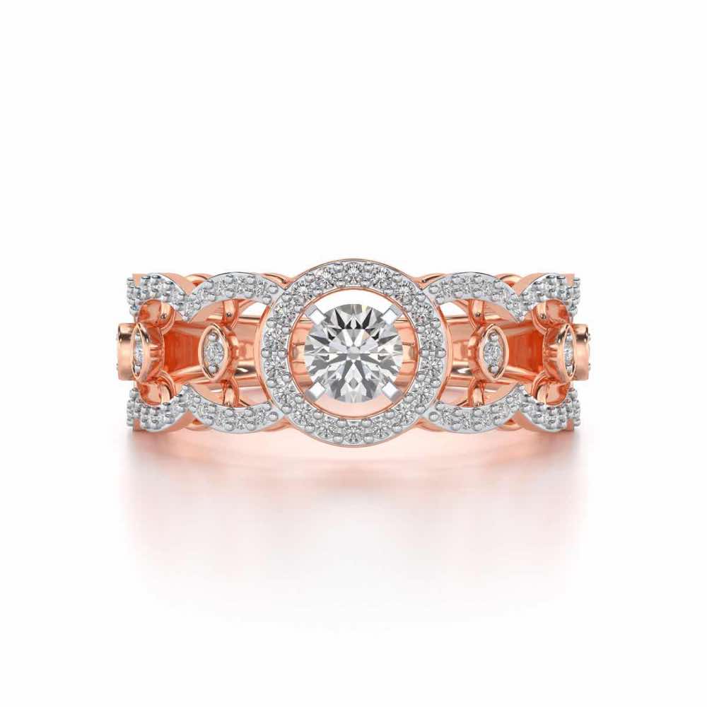 Kavya Solitaire Ring - Rose Gold - Image 4