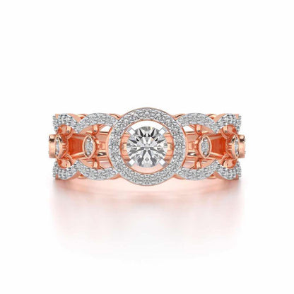 Kavya Solitaire Ring - Rose Gold - Image 4