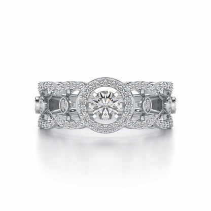 Kavya Solitaire Ring - White Gold - Image 4
