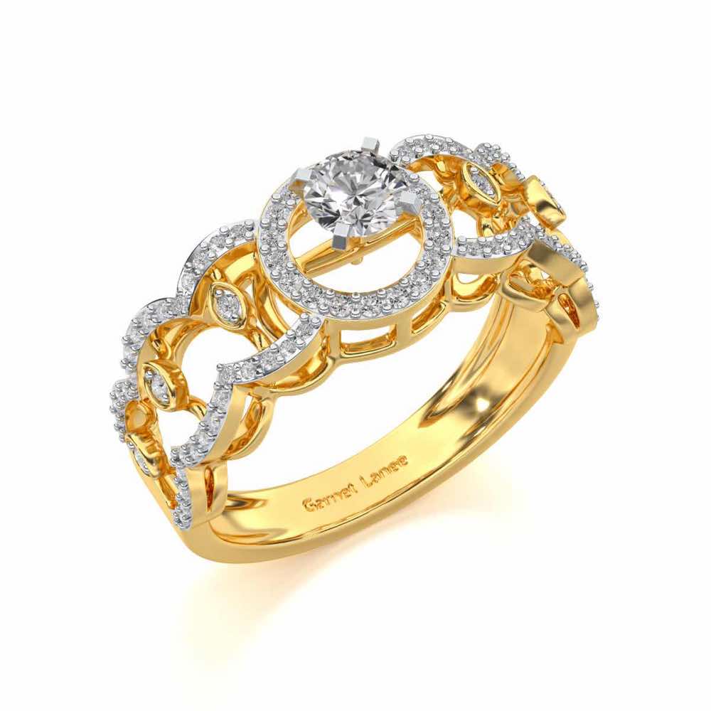 Kavya Solitaire Ring - Yellow Gold - Image 1