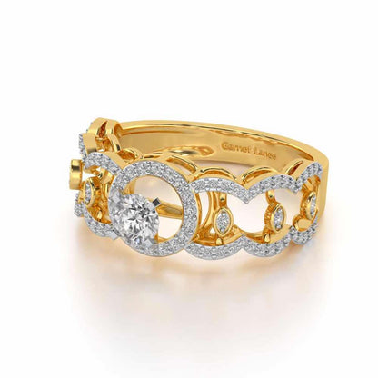 Kavya Solitaire Ring - Yellow Gold - Image 2