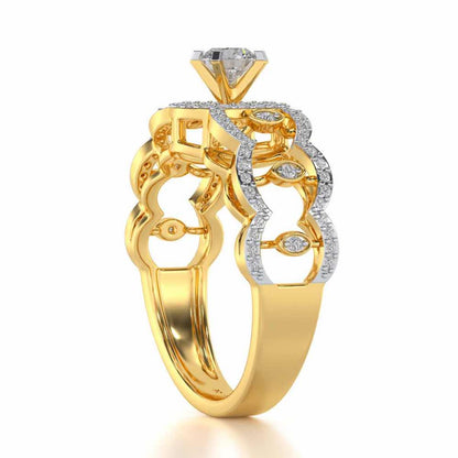 Kavya Solitaire Ring - Yellow Gold - Image 3