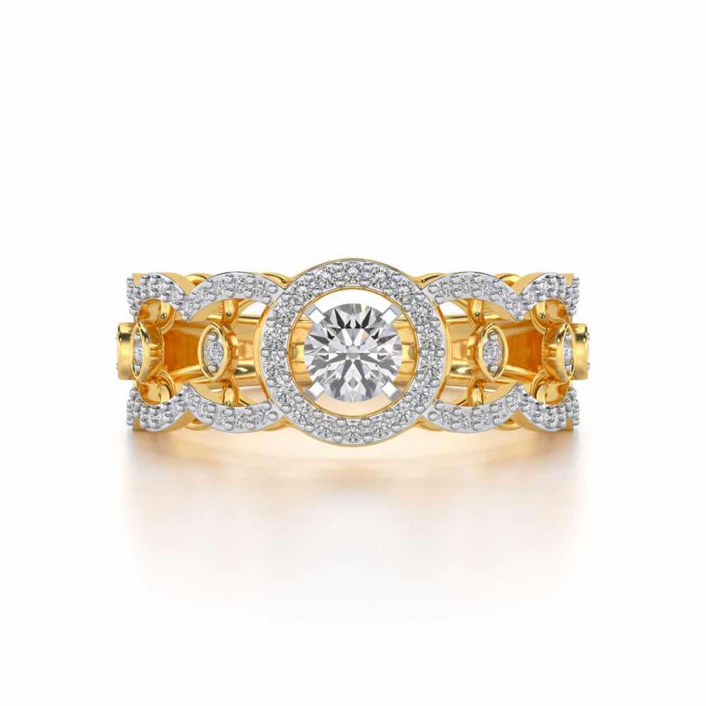 Kavya Solitaire Ring - Yellow Gold - Image 4