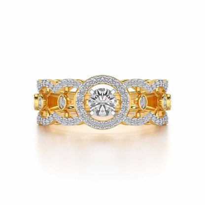 Kavya Solitaire Ring - Yellow Gold - Image 4