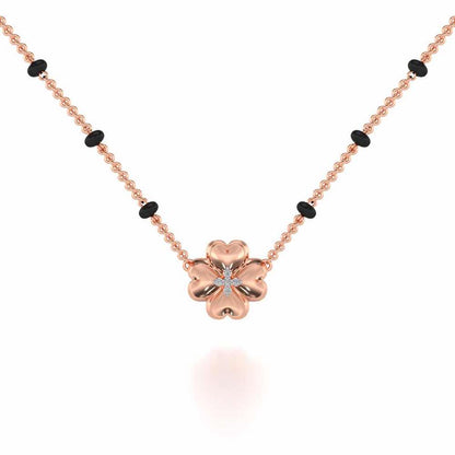 Khushboo Silver Mangalsutra - Rose Gold - Image 1