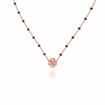 Khushboo Silver Mangalsutra - Rose Gold - Image 2