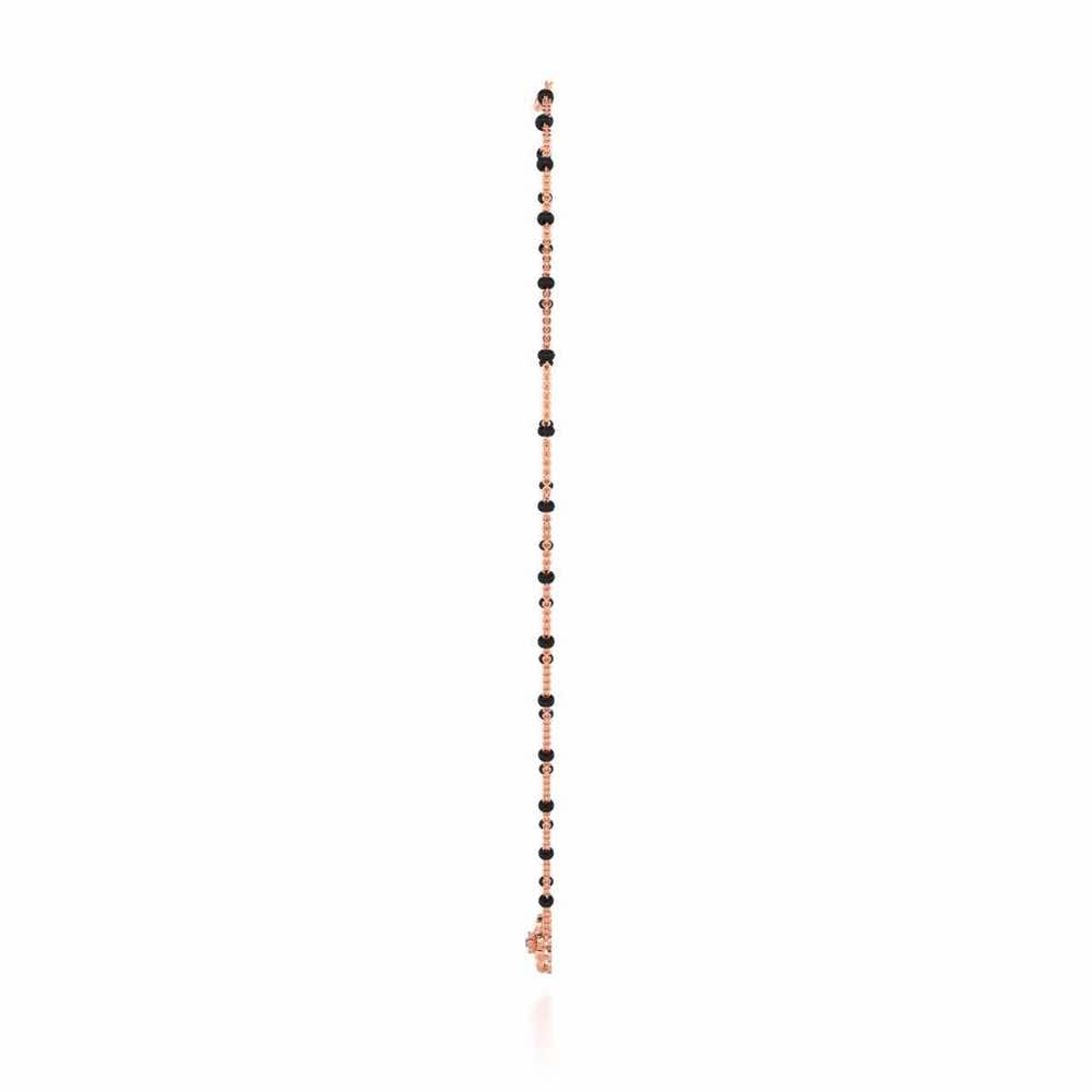 Khushboo Silver Mangalsutra - Rose Gold - Image 4