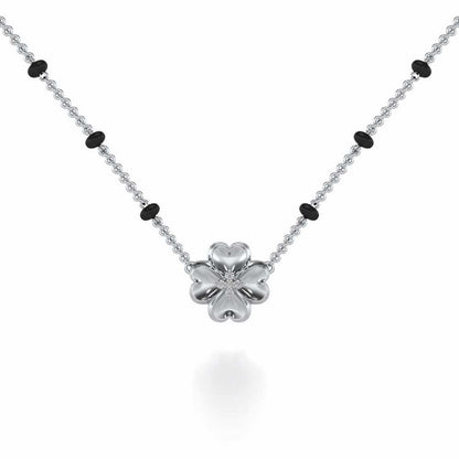 Khushboo Silver Mangalsutra - White Gold - Image 1