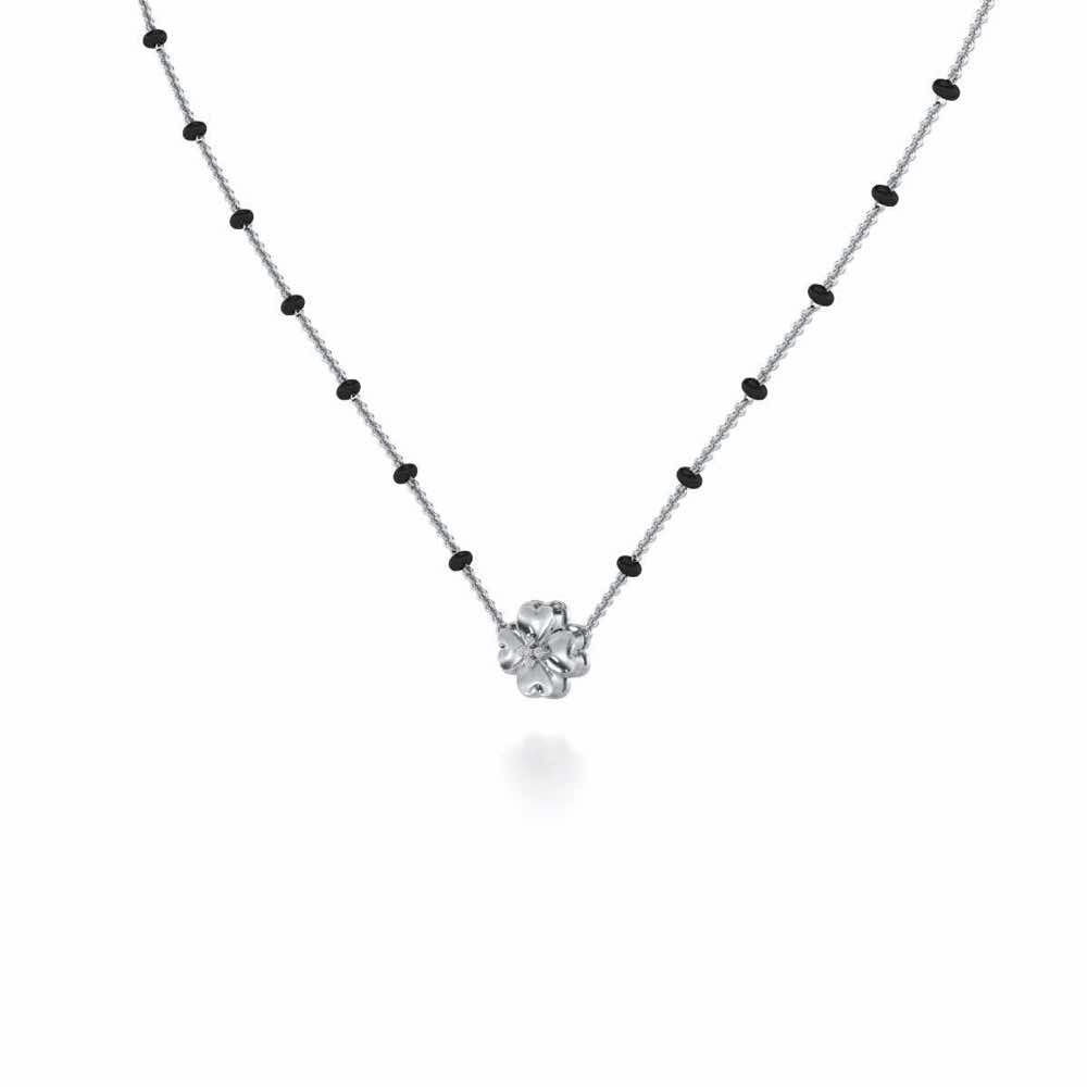 Khushboo Silver Mangalsutra - White Gold - Image 2