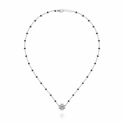 Khushboo Silver Mangalsutra - White Gold - Image 3