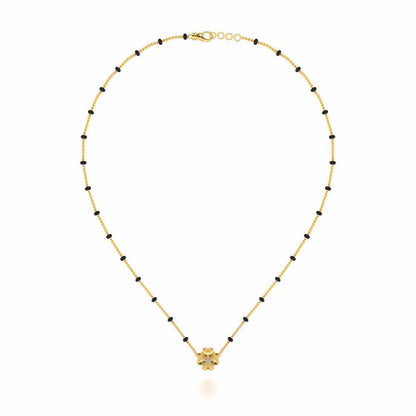 Khushboo Silver Mangalsutra - Yellow Gold - Image 3