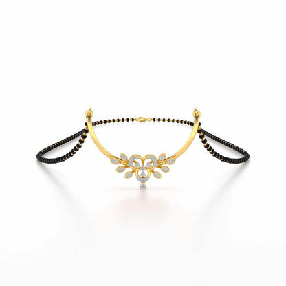 Khushi Silver Mangasutra - Yellow Gold - Image 1