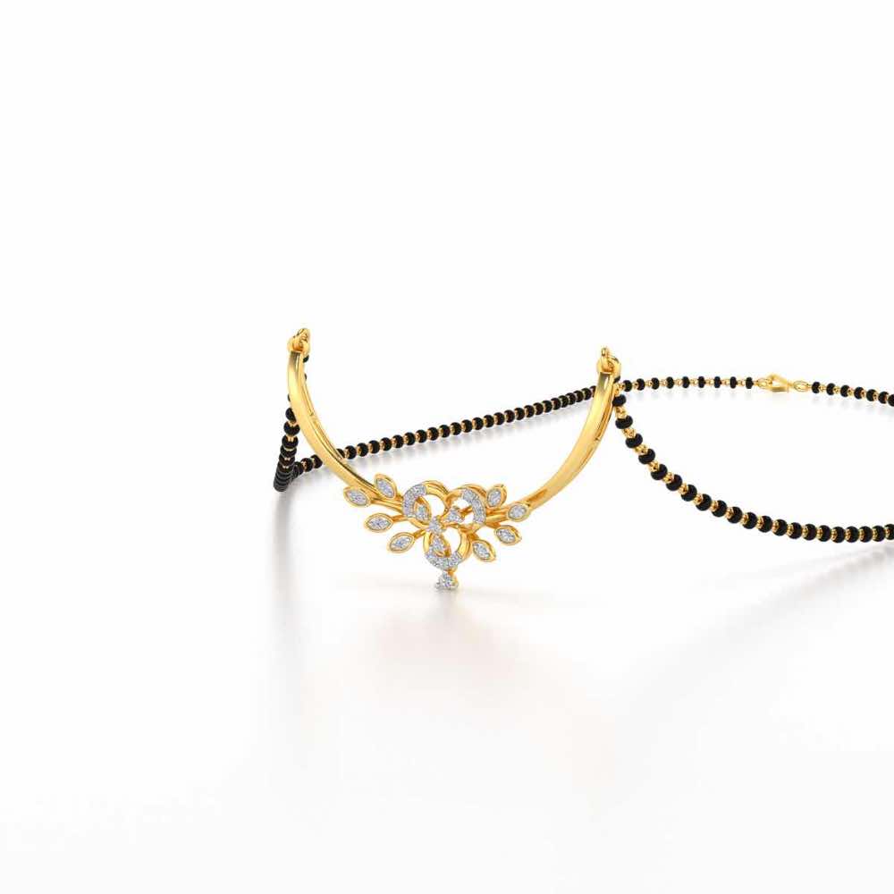 Khushi Silver Mangasutra - Yellow Gold - Image 2