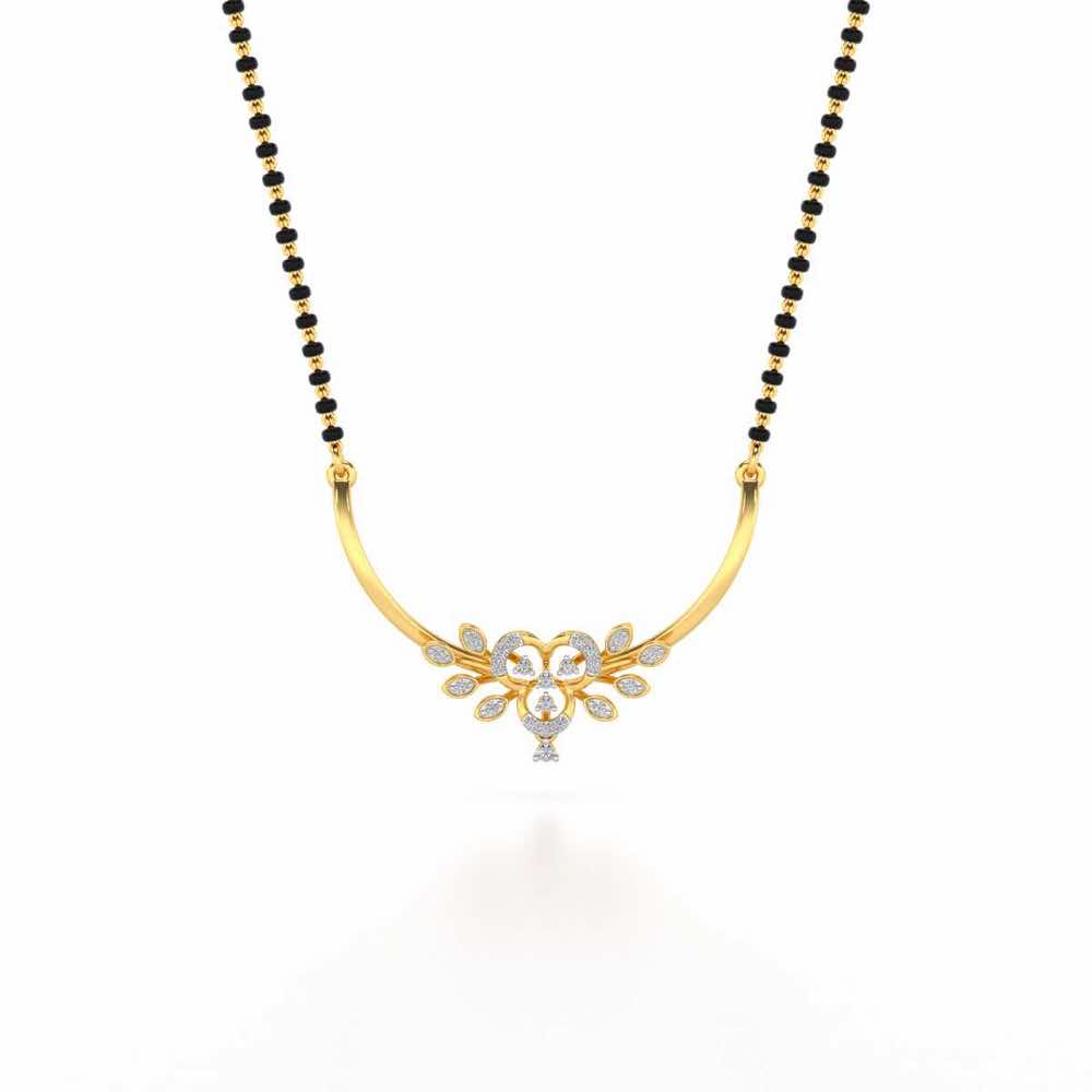 Khushi Silver Mangasutra - Yellow Gold - Image 3