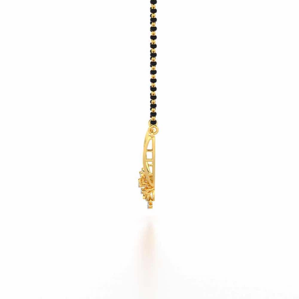Khushi Silver Mangasutra - Yellow Gold - Image 4