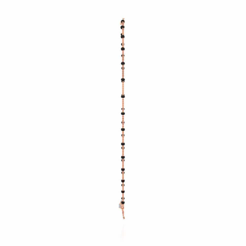 Komal Silver Mangalsutra - Rose Gold - Image 4
