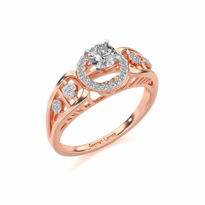 Kritsh Solitaire Ring - Rose Gold - Image 1