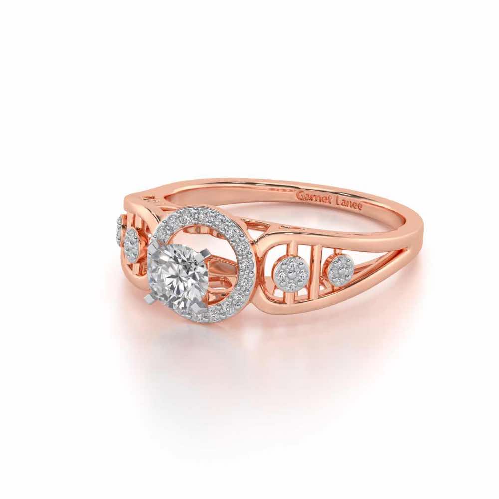 Kritsh Solitaire Ring - Rose Gold - Image 2