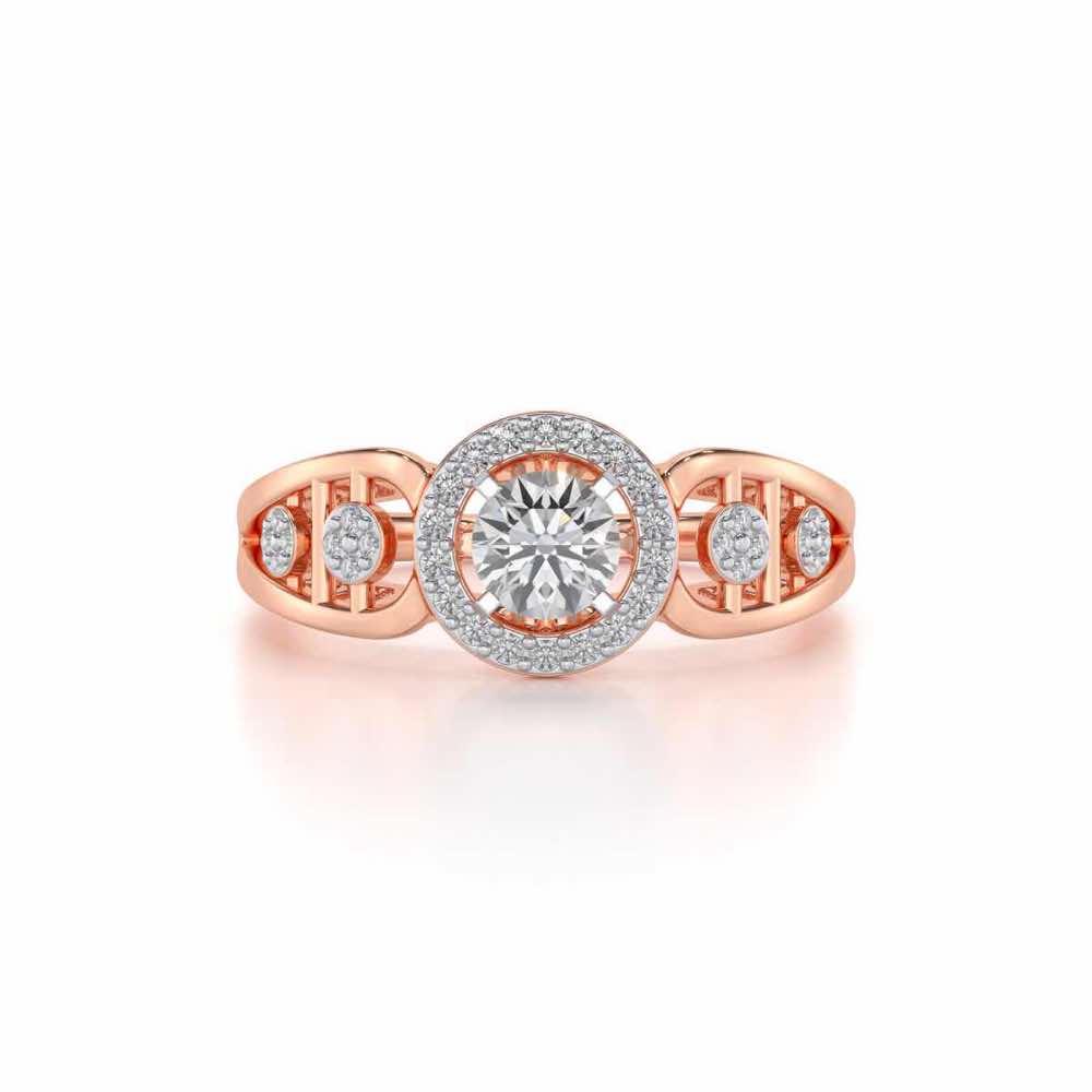 Kritsh Solitaire Ring - Rose Gold - Image 4