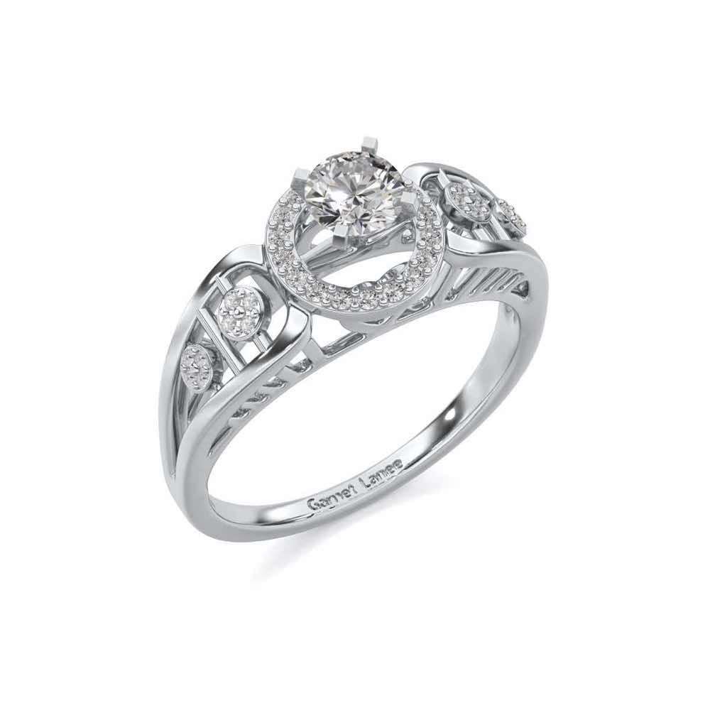 Kritsh Solitaire Ring - White Gold - Image 1