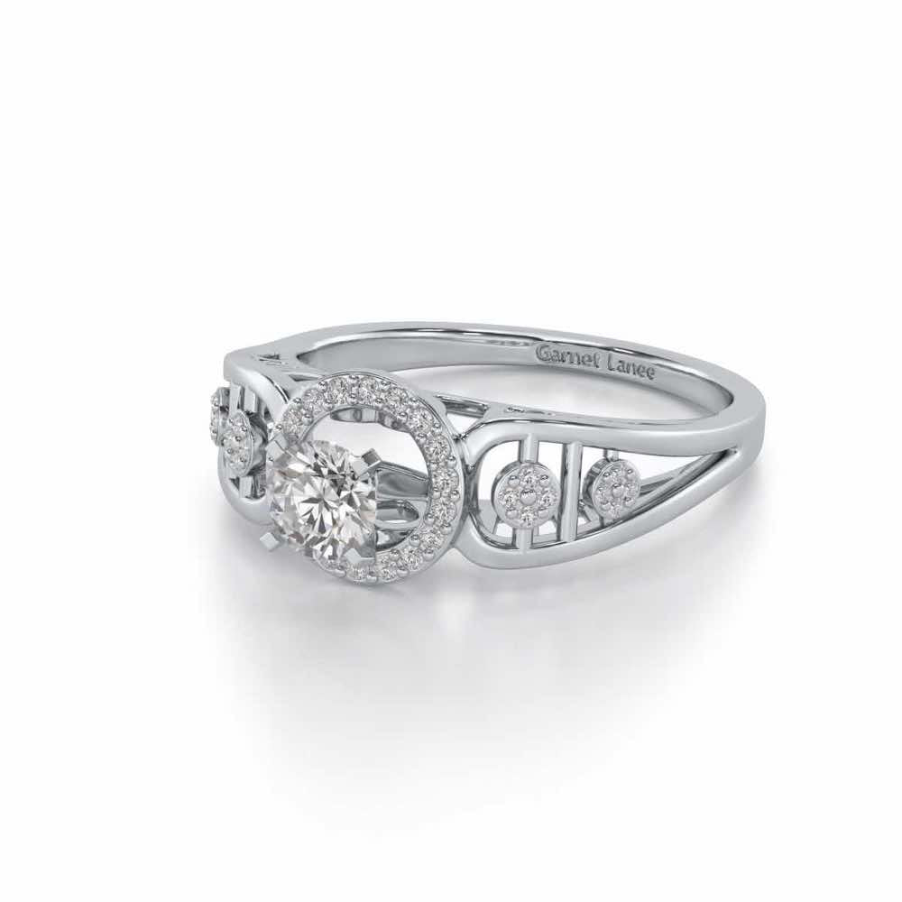 Kritsh Solitaire Ring - White Gold - Image 2