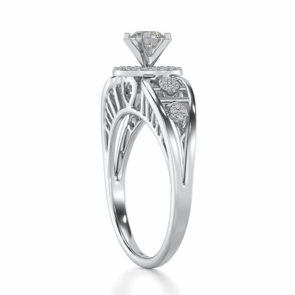 Kritsh Solitaire Ring - White Gold - Image 3