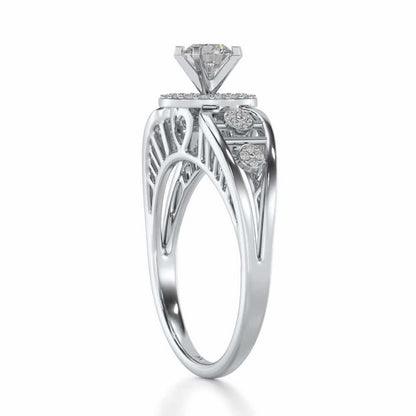 Kritsh Solitaire Ring - White Gold - Image 3