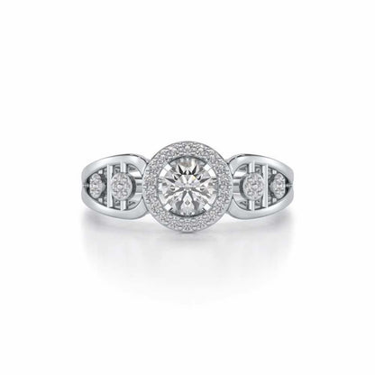 Kritsh Solitaire Ring - White Gold - Image 4