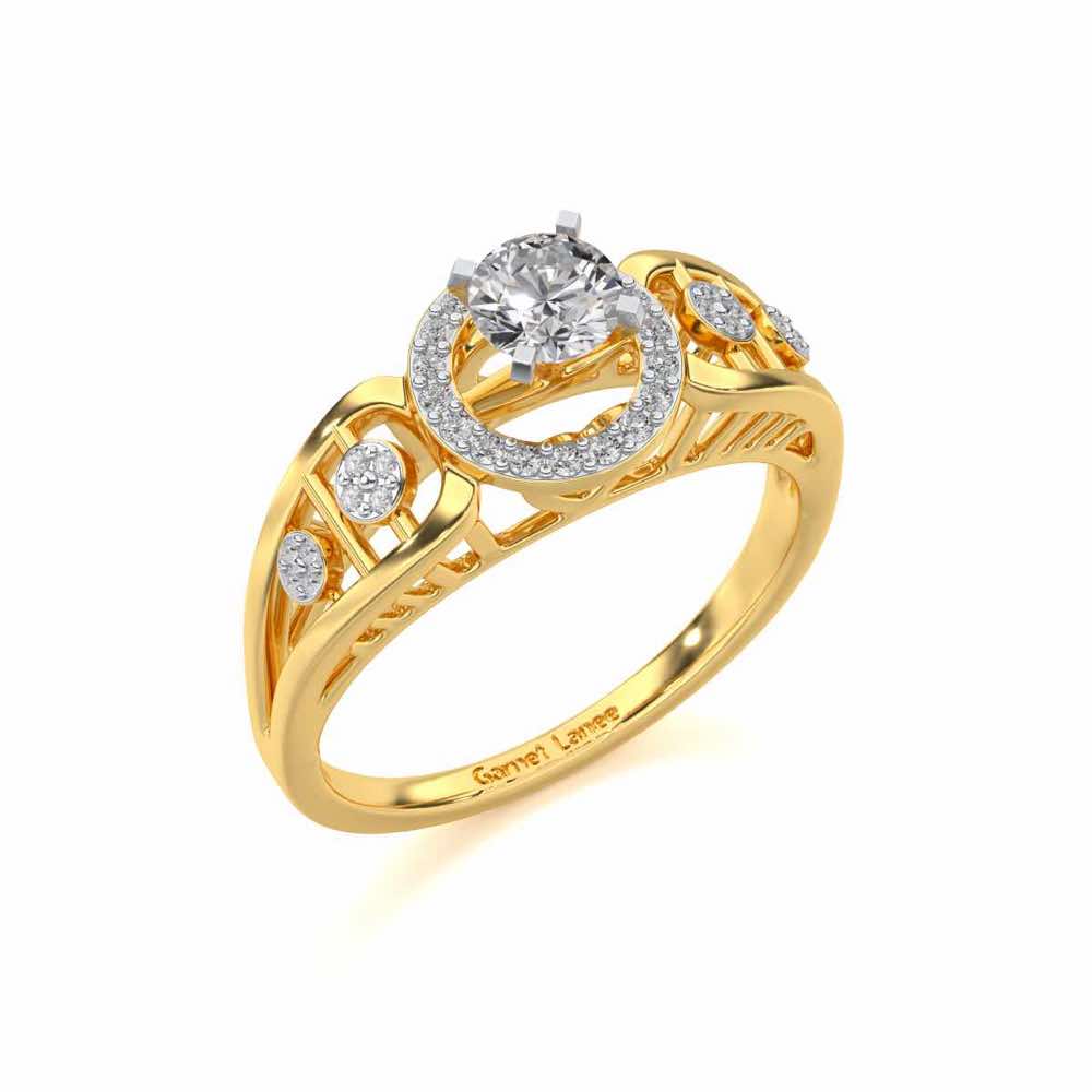 Kritsh Solitaire Ring - Yellow Gold - Image 1