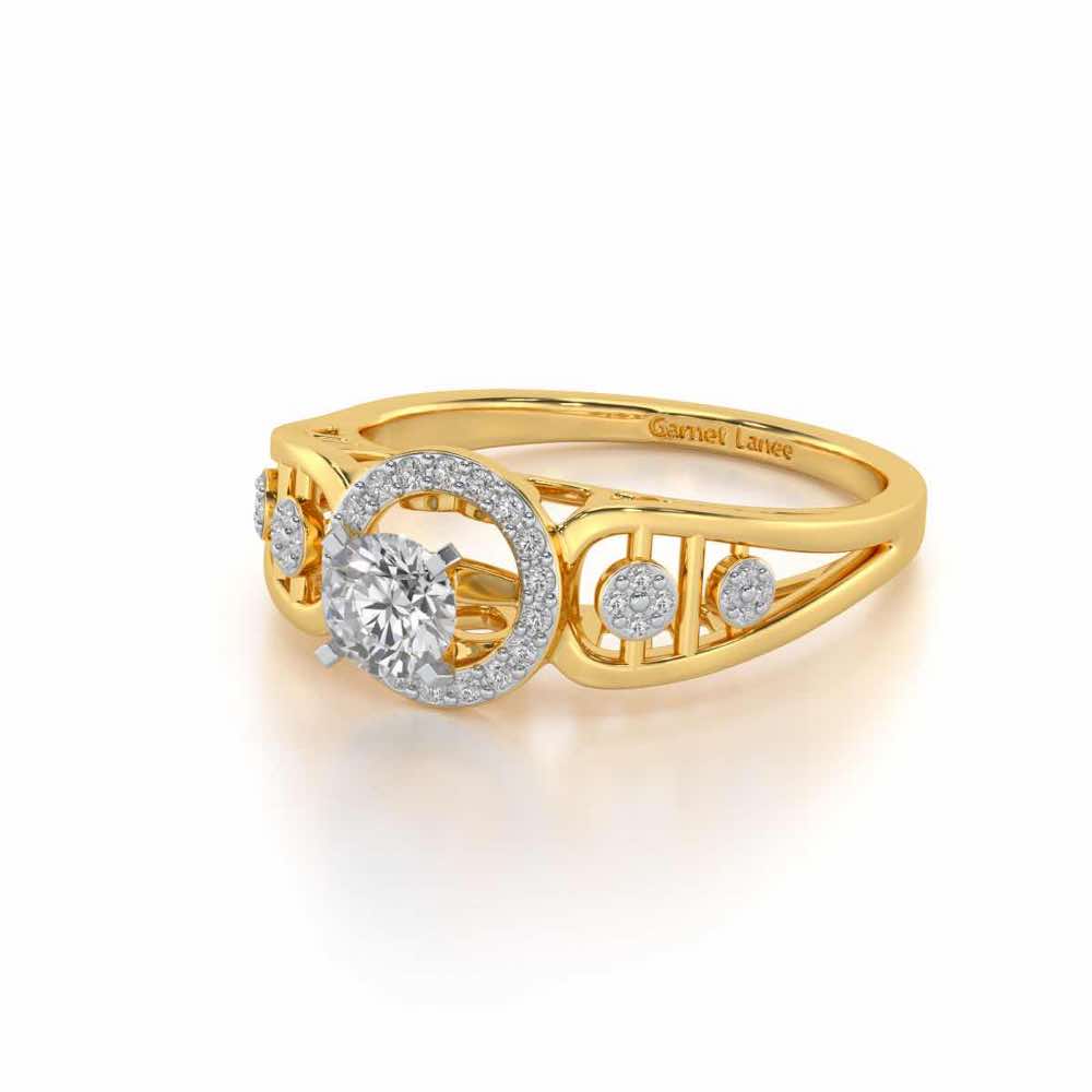 Kritsh Solitaire Ring - Yellow Gold - Image 2