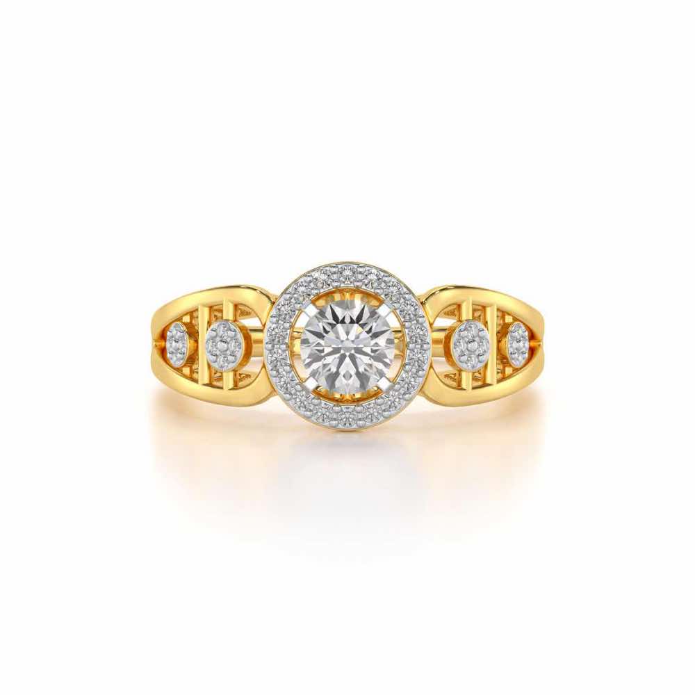 Kritsh Solitaire Ring - Yellow Gold - Image 4