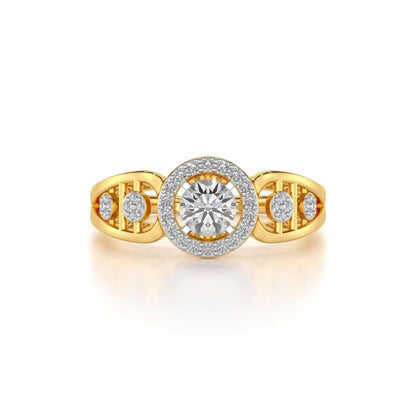 Kritsh Solitaire Ring - Yellow Gold - Image 4
