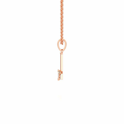 L-Glint Silver Pendant - Rose Gold - Image 3