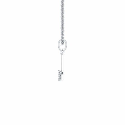 L-Glint Silver Pendant - White Gold - Image 3