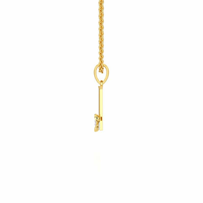 L-Glint Silver Pendant - Yellow Gold - Image 3
