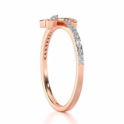 L-Love Silver Ring - Rose Gold - Image 3