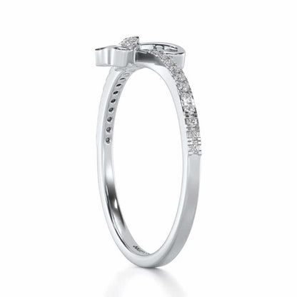 L-Love Silver Ring - White Gold - Image 3