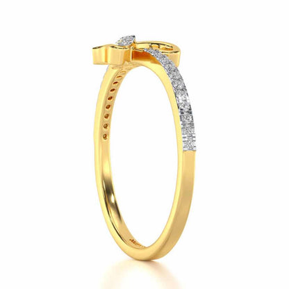 L-Love Silver Ring - Yellow Gold - Image 3