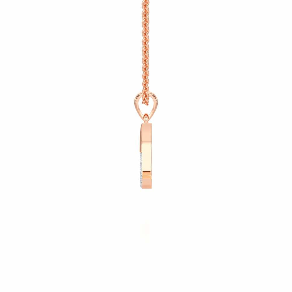 L-Luke Silver Pendant - Rose Gold - Image 3