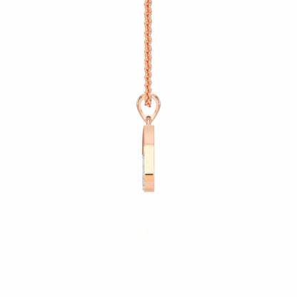 L-Luke Silver Pendant - Rose Gold - Image 3
