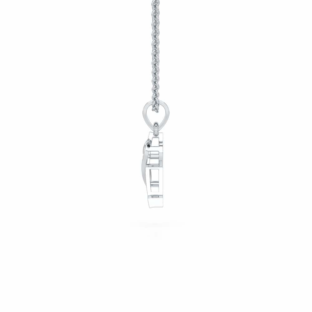 L-Spark Silver Pendant - White Gold - Image 3