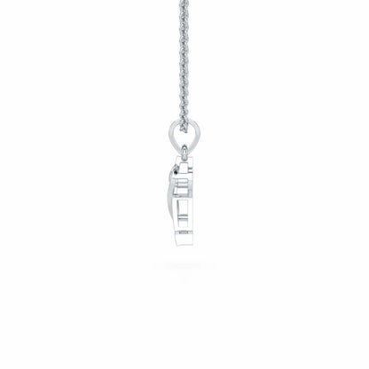 L-Spark Silver Pendant - White Gold - Image 3