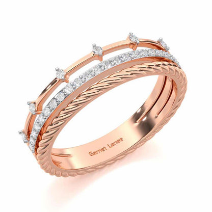 La-vish Silver Ring - Rose Gold - Image 1