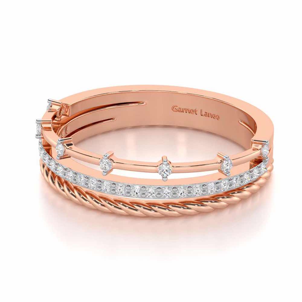 La-vish Silver Ring - Rose Gold - Image 2