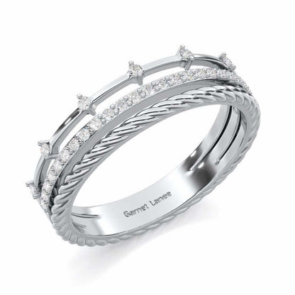 La-vish Silver Ring - White Gold - Image 1