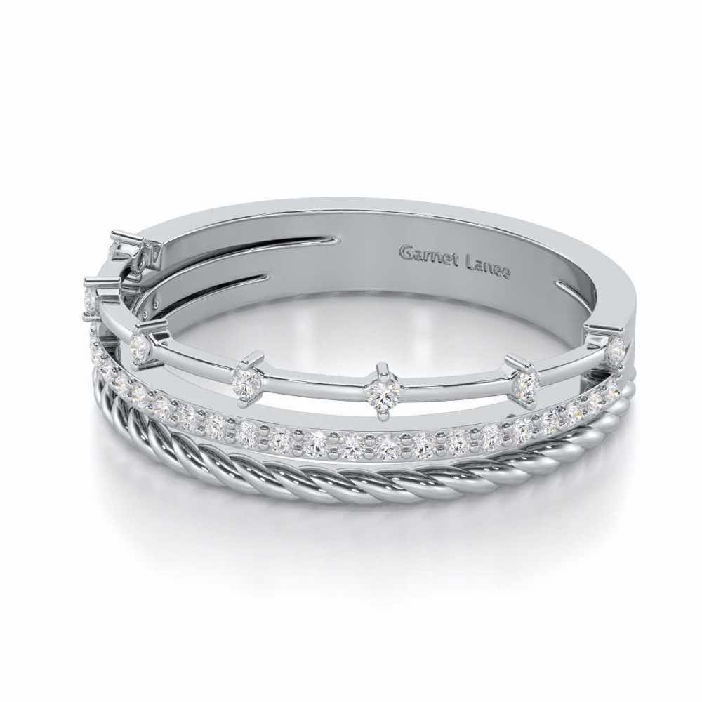 La-vish Silver Ring - White Gold - Image 2