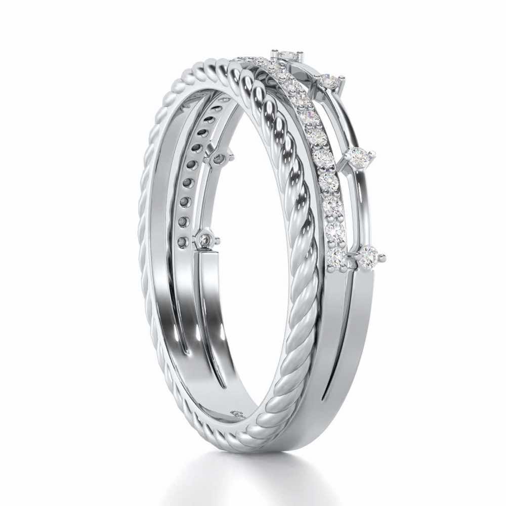 La-vish Silver Ring - White Gold - Image 3