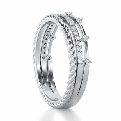 La-vish Silver Ring - White Gold - Image 3